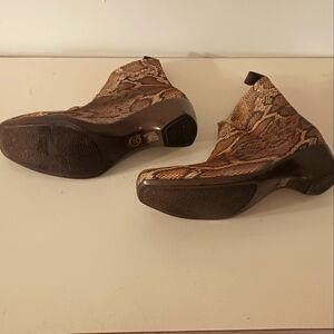 Snakeskin Ankle Boots